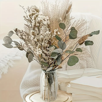 45PCS Boho Pampas Grass Set – Faux Flowers for Home & Weddings