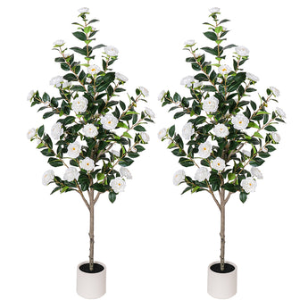 5ft Artificial Camellia Tree(2PCS)