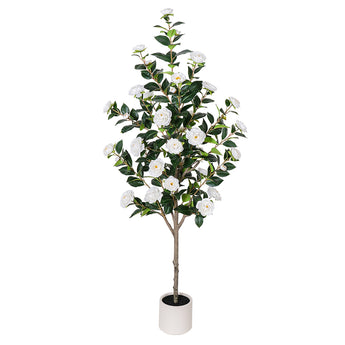 5ft Artificial Camellia Tree