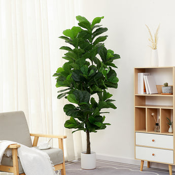 6ft Fake fiddle leaf fig tree Artificial Ficus Tree（2PCS）