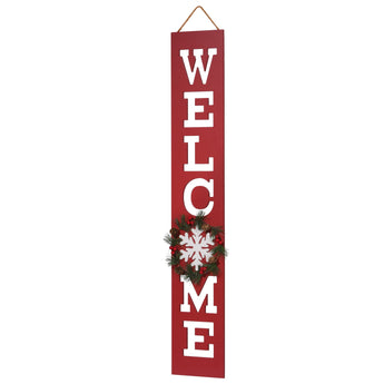 42 in. Winter Welcome Sign