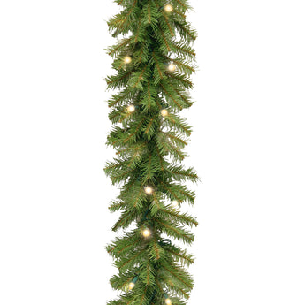 9 ft. Pre-Lit Norwood Fir Wreath with Multicolor Lights